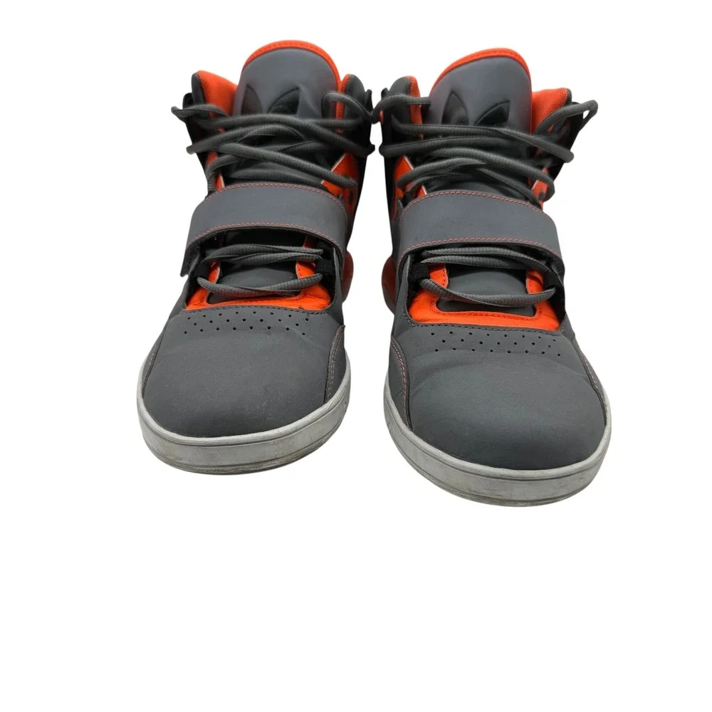 Adidas Originals Roundhouse Mid Gray Orange Black‎ Mens Sneakers Size 9.5